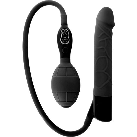 6946689006190 - - SCHWARZER AUFBLASBARER VIBRATOR VON