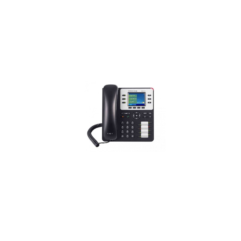 6947273701569 - GXP-2130 VoIP SIP Telefon Schnurgebundenes Telefon VoIP Wettervorhersage Integrierter Webserver PoE Farbdisplay Schwarz