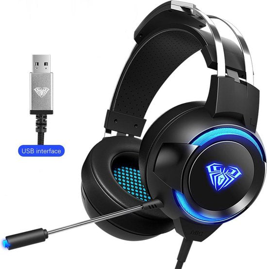 6948391232966 - G91 USB Gaming Headset - 71 Surround Sound - PS4   PS5 Kopfhörer - Schwarz