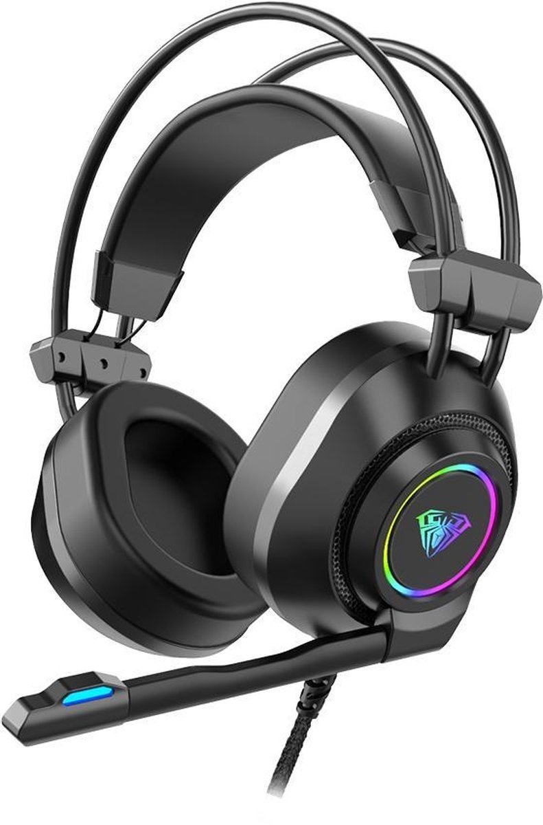 6948391233031 - S600 RGB-Gaming-Headset mit Stereo-Mikrofon für PS4-Laptops-Xbox One-Schwarz