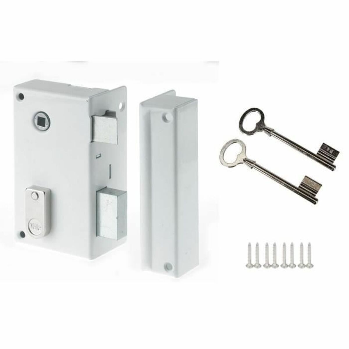 6949799600074 - Lock YAV37D  125 x 7 x 18 White Steel Rectangular Doors Vertical
