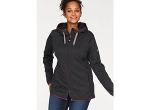 6950452569546 - Große Größen Sweatjacke schwarz-grau Gr40 42