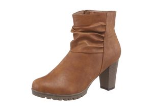 6951715820251 - Große Größen CITY WALK Stiefelette cognac Gr39