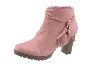 6951715829407 - Große Größen CITY WALK Stiefelette rosa Gr39