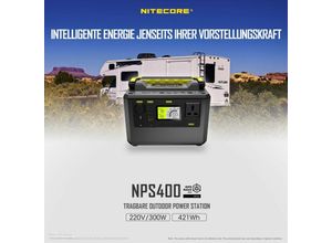 6952506405794 - NPS400 Akku Power Sation 117000mAh unabhängige Stromversorgung - Nitecore