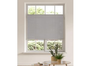 6952540671100 - Plissee MY HOME LAHOLM Gr 5 grau (hellgrau) B80cm H130cm Obermaterial 100% Polyester Plissees im Fixmaß Topseller