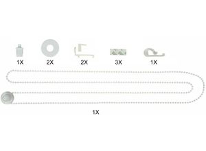 6952540697971 - Sichtschutzzüge Ersatzteil-Set MY HOME Montagezubehör-Set Doppelrollo   Rollo weiß Rollos Jalousien Für (Doppel-)Rollowellen mit einem ø von 17 mm