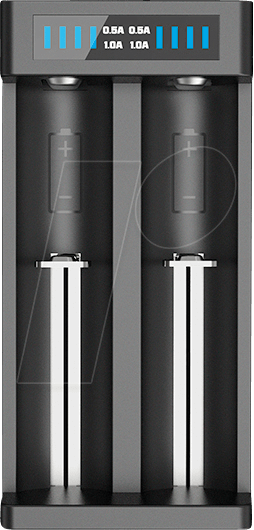 6952918340744 - MC2P - Micro USB Ladegerät Li-Ion 2 slot Display