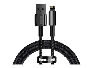 6953156204959 - Geflochtenes Kabel für iPhone USB – Lightning 1 m – komplett schwarz