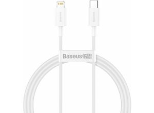 6953156205314 - Baseus Superior Cable USB Typ C - Lightning Power Delivery 20 W 1 m Weiß (CATLYS-A02)