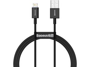 6953156205406 - Baseus Superior USB - Lightning Schnellladedatenkabel 24 A 1 m schwarz (CALYS-A01)