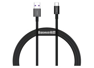 6953156205499 - Baseus Superior USB - USB Typ C Datenschnellladekabel 66 W (11 V   6 A) Huawei SuperCharge SCP 1 m schwarz (CATYS-01)