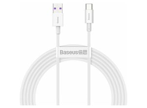 6953156205529 - Tresice France - Baseus Superior Kabel usb - usb Typ c 6A 66W 2m weiß (CATYS-A02)