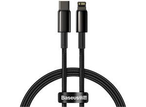 6953156232037 - Kabel für iPhone USB-C – Blitzschnellladung 20 W 1 m – komplett schwarz