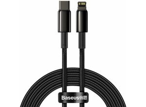 6953156232044 - Baseus USB Type C Kabel - Lightning Fast Charging Power Delivery 20 W 2 m schwarz (CATLWJ-A01)