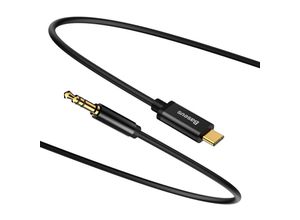 6953156262553 - Stereo-Audiokabel AUX 35 mm Mini-Klinke – USB-C 120 cm – schwarz