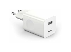 6953156272446 - Baseus Charging Quick Charger Wandladegerät EU USB Quick Charge 30 QC 30 weiss (CCALL-BX02)