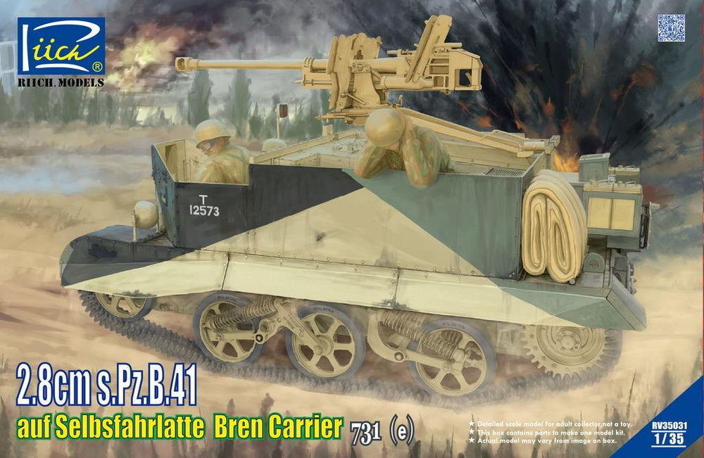 6953391900784 - Riich Models RV35031 - 28cm sPzB41 auf SelbsfahrlafetteBren Carrier 731 (e) in 135