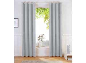 6954037249137 - Verdunkelungsvorhang OTTO PRODUCTS Barcell Gardinen Gr 225 cm Ösen 270 cm grau Ösen blickdicht nachhaltig recyceltes Polyester monochrom basic