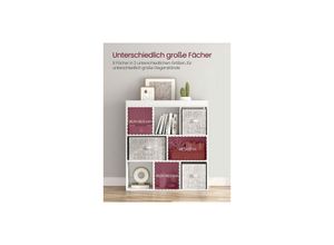 6955880301584 - Bücherregal Bücherregal aus Holz mit offenem Stauraum freistehender Wohnzimmerschrank Schlafzimmer Kinderzimmer 975 x 30 x 100 cm Weiß LBC52WT