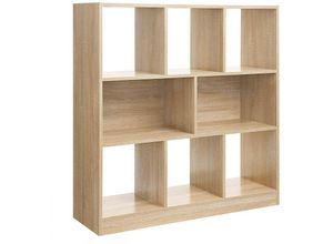 6955880301591 - Vasagle Bücherregal Regal Würfelregal Standregal mit offenen Fächern für Wohnzimmer Arbeitszimmer Kinderzimmer Büro als Raumteiler 30 x