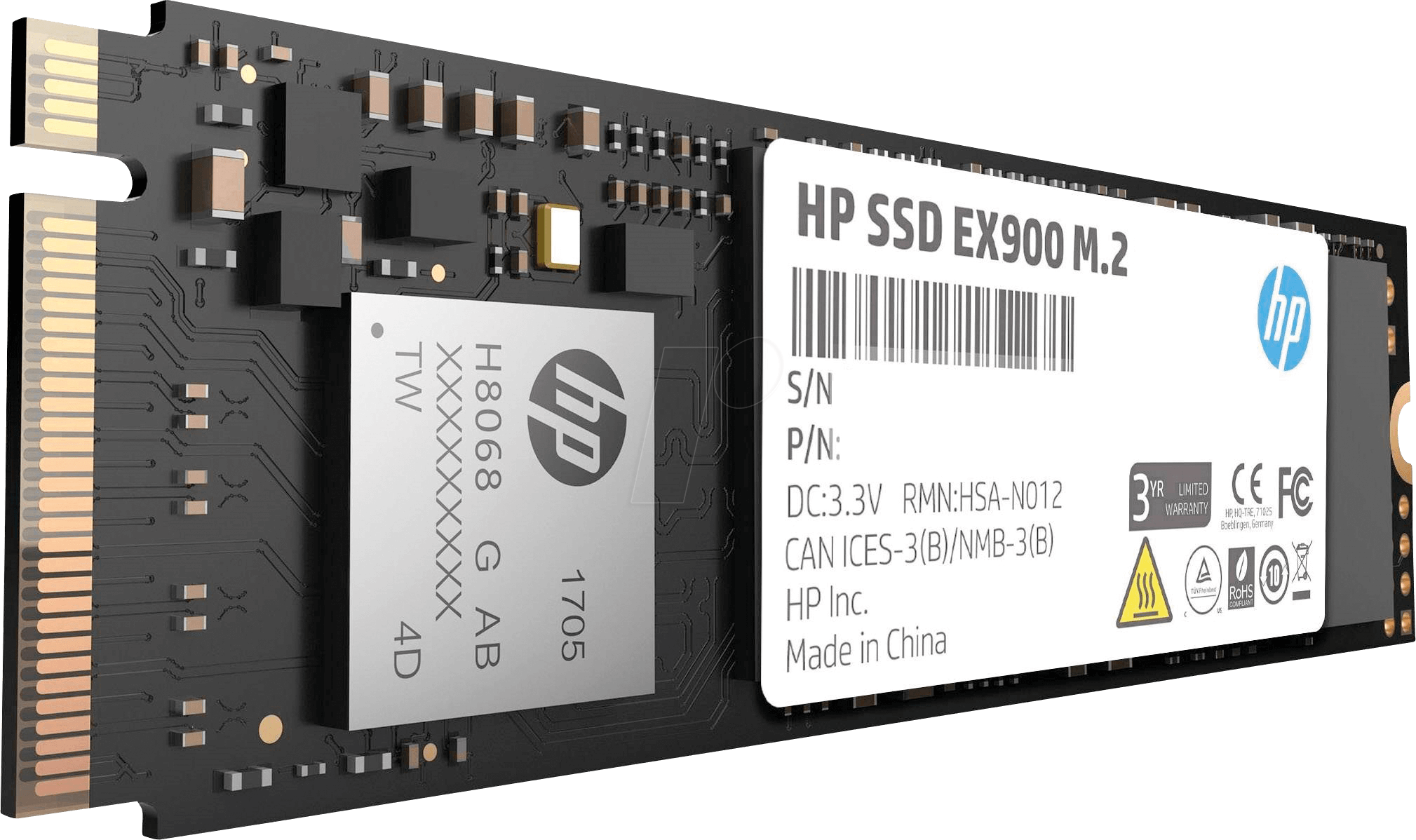 6955914605824 - EX900 - SSD - 1 TB - intern - M2 2280 - PCIe 30 x4 (NVMe)