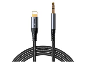 6956116773762 - Joyroom Stereo-Audiokabel AUX 35 mm Miniklinke – Anschluss für iPhone iPad 12 m schwarz