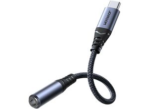 6956116773854 - SY-C01 Audio Adapter usb-c DAC-Adapter auf 35-mm-Miniklinke – Schwarz - Joyroom