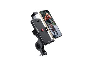 6956116795030 - Fahrrad-Telefonhalter – Schwarz - JR-OK7 - Kompatibel mit SmartPhones