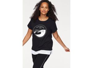 6956440258614 - Große Größen Ocean Sportswear T-Shirt schwarz Gr40 42