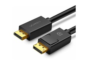 6957303812110 - Kabel DisplayPort 12 4K Kabel 2 m vergoldet Monitorkabel Anschlusskabel schwarz - Ugreen