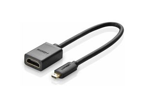 6957303821341 - Kabel Adapterkabel hdmi Adapter - Micro hdmi 19 Pin 20cm schwarz - Ugreen