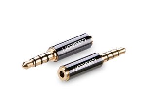 6957303825028 - Adapter Audio-Klinke 35 mm Stecker auf Klinke 25 mm Buchse schwarz