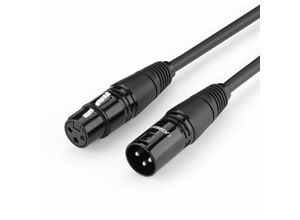 6957303827107 - Audio-Verlängerungskabel Mikrofonkabel Mikrofon xlr Soundanlage (weiblich) - xlr (männlich) schwarz 2m - Ugreen