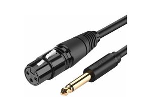 6957303827206 - 3m Audiokabel Mikrofonkabel zu xlr Mikrofon (weiblich) - 635 mm Klinke (männlich) Adapter Kabel - Ugreen