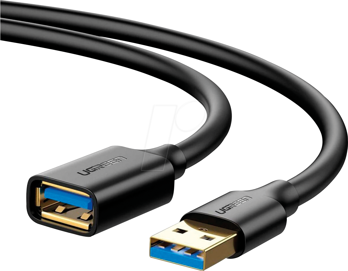 6957303831272 - 3m Kabel Verlängerungsadapter usb 30 (weiblich) - usb 30 (männlich) Kabel für Computer Smartphones USB-Adapter schwarz - Ugreen