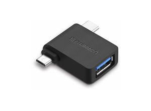 6957303834532 - Ugreen Adapter OTG USB USB 32 Gen 1 (5Gbps) - USB Typ C   Micro USB Adapter schwarz