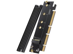 6957303837151 - Erweiterungskartenadapter PCIe 40 x16 auf M2 NVMe M-Key schwarz (CM465) - Ugreen