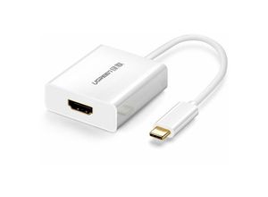 6957303842735 - Ugreen USB Typ C (Stecker) auf HDMI (Buchse) Adapter Konverter weiß