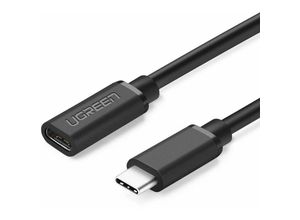 6957303845743 - Kabel Verlängerungskabel usb Typ c 31 (weiblich) - usb Typ c 31 (männlich) 05m schwarz - Ugreen