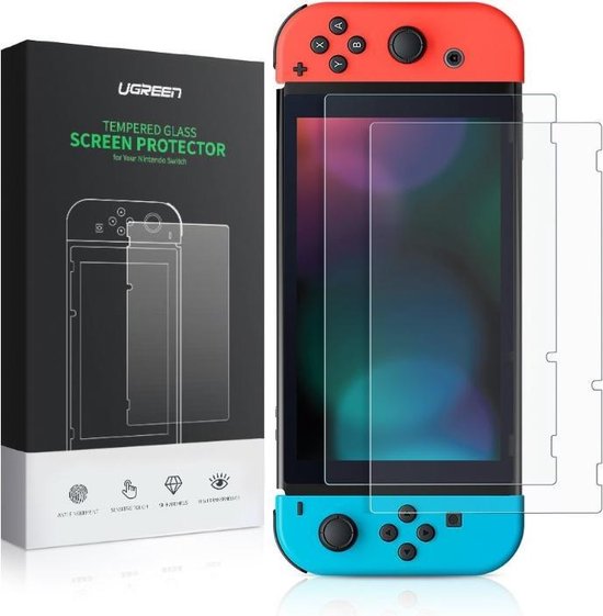 6957303857289 - UGreen Bildschirmschutz geeignet für Nintendo Switch gehärtetes Glas 2er-Pack - Duopack