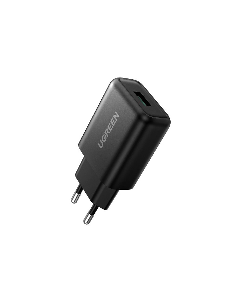 6957303872732 - 70273 USB-A QC 30 18W Wall Charger-EU Black 70273 6957303872732