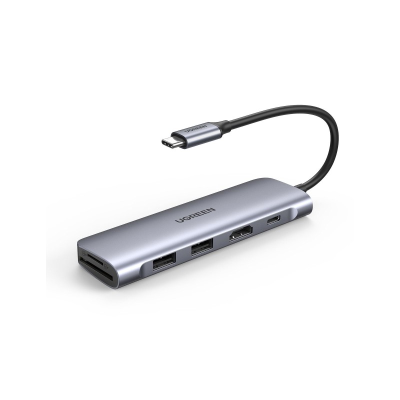 6957303874118 - 70411 Revodok USB-C 6-in-1 Hub mit 4K HDMI 70411 6957303874118