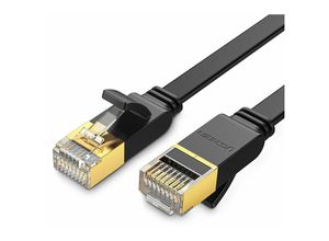 6957303882625 - Ugreen Flachkabel Internet Netzwerkkabel Ethernet Patchkabel RJ45 Cat 7 STP LAN schwarz 3m