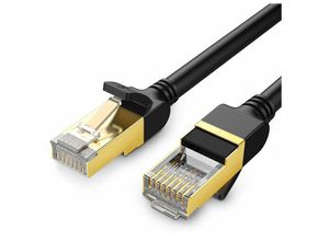 6957303882649 - Kabel Internetkabel Netzwerk Ethernet Patchkabel RJ45 Cat 7 stp lan 10 Gbps 8m Schwarz - Ugreen