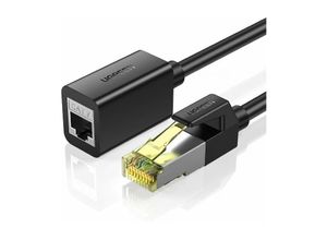 6957303884117 - 1m Verlängerungskabel Ethernet RJ45 Cat 7 10000Mbps   10Gbps Adapter Internetadapter schwarz - Ugreen