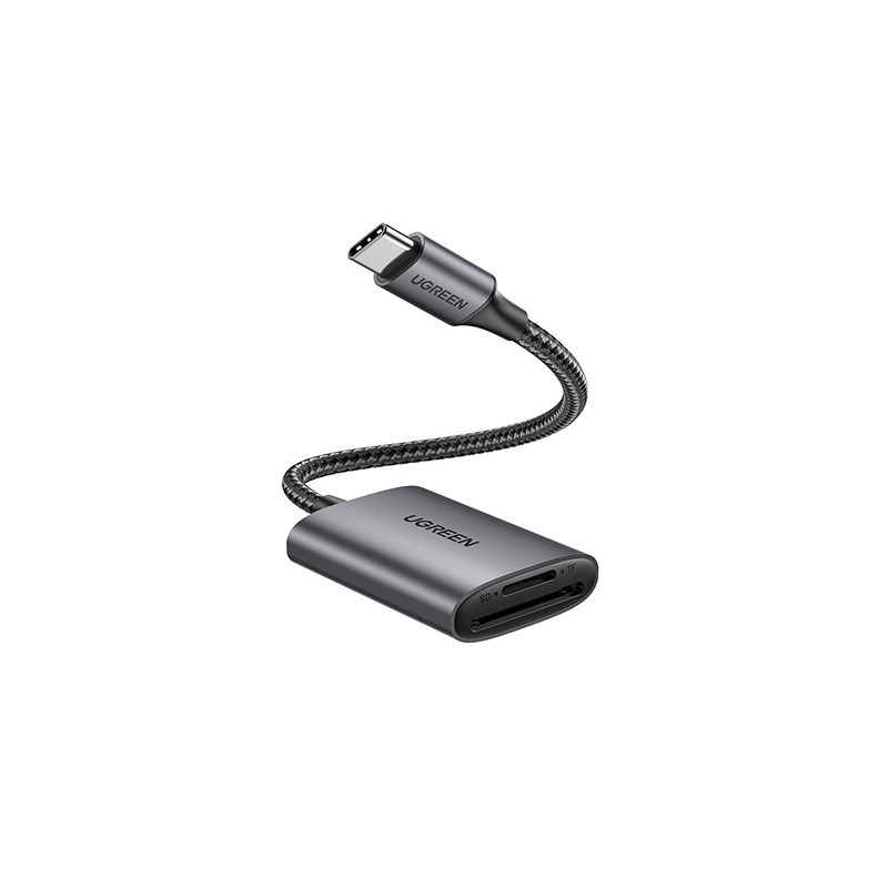 6957303888887 - Metallisch Ugreen 80888 Kartenleser USB 32 Gen 1 (31 Gen 1) Type-C Schwarz Metallisch 6957303888887