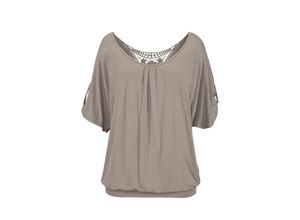 6958571112087 - Große Größen Strandshirt taupe Gr44 46