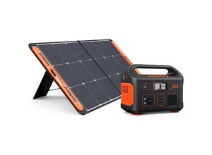 6958657300131 - Solargenerator 500 518WH Tragbare Powerstation mit SolarSaga 100W Solarpanel 230V 500W mobile Stromversorgung mit LCD Anzeige für Urlaub