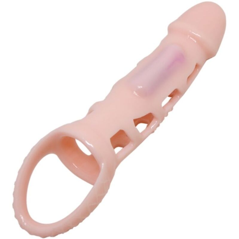 6959532333473 - PRETTY LOVE - HARRISON PENIS EXTENDER COVER MIT VIBRATION UND RIEMEN 135 CM